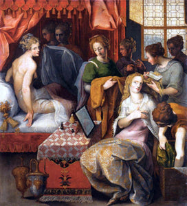  Toussaint Dubreuil Hyanthe and Clymene at their Toilette - Art Print