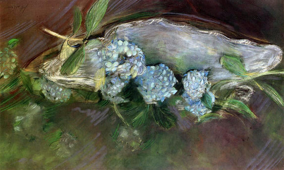  Paul Cesar Helleu Hydrangeas - Art Print