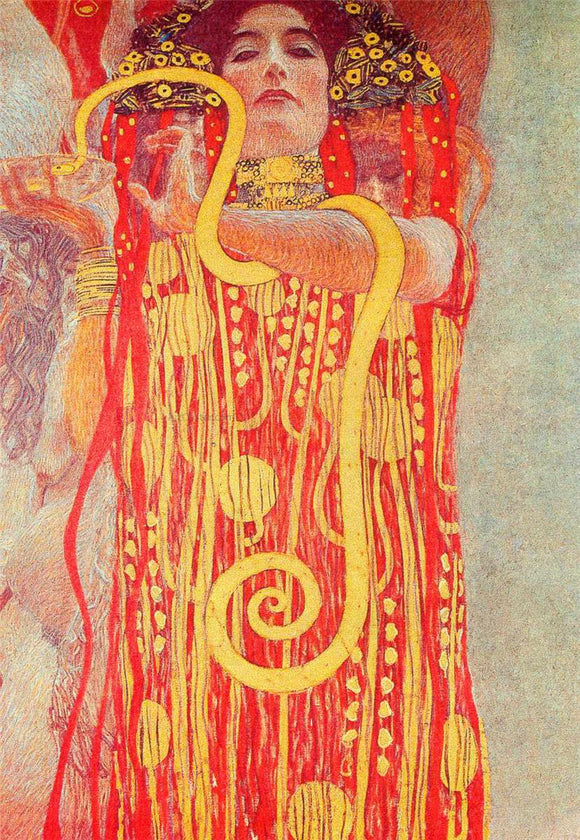  Gustav Klimt Hygeia - Detail of Medicine - Art Print