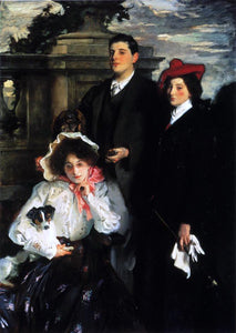  John Singer Sargent Hylda, Almina and Conway, Children of Asher Wertheimer - Art Print