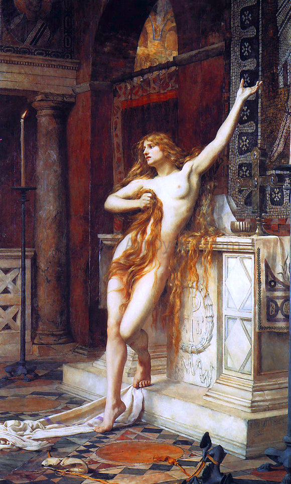  Charles William Mitchell Hypatia - Art Print