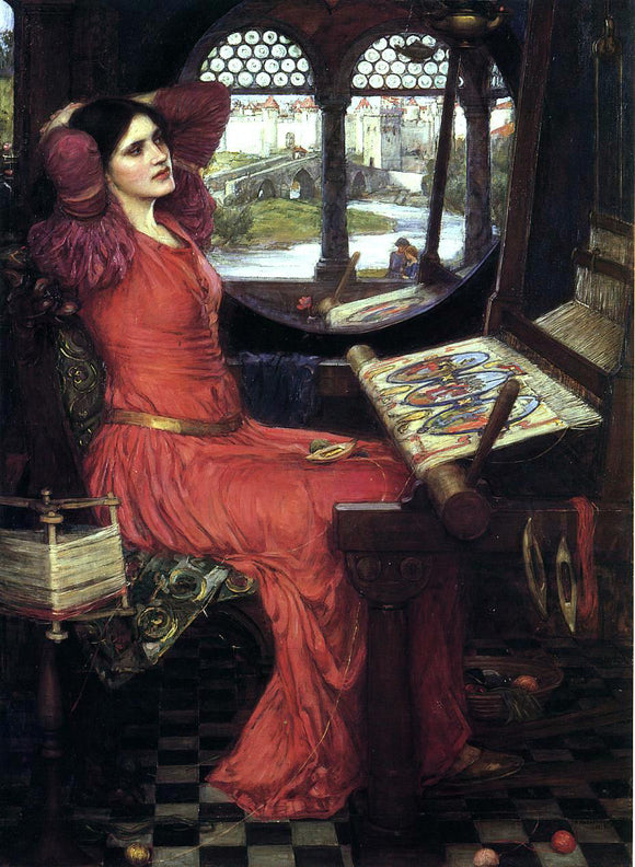  John William Waterhouse I am Half Sick of Shadows,' said the Lady of Shalott - Art Print