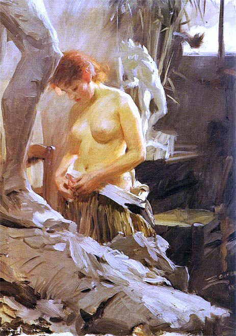  Anders Zorn I Wilkstroms Atelje - Art Print