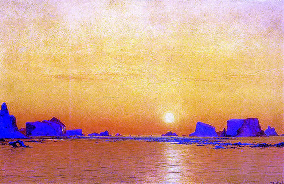  William Bradford Ice Floes under the Midnight Sun - Art Print