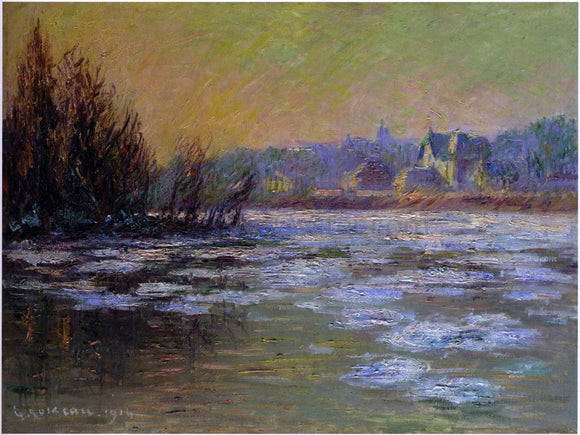  Gustave Loiseau Ice on the Oise river - Art Print