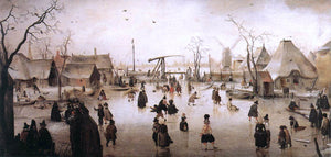  Hendrick Avercamp Ice Scene - Art Print