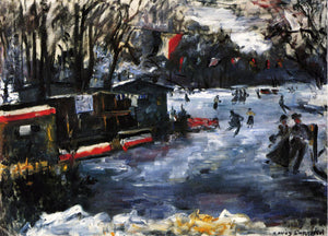  Lovis Corinth Ice Skating Rink in The Tiergarten, Berlin - Art Print