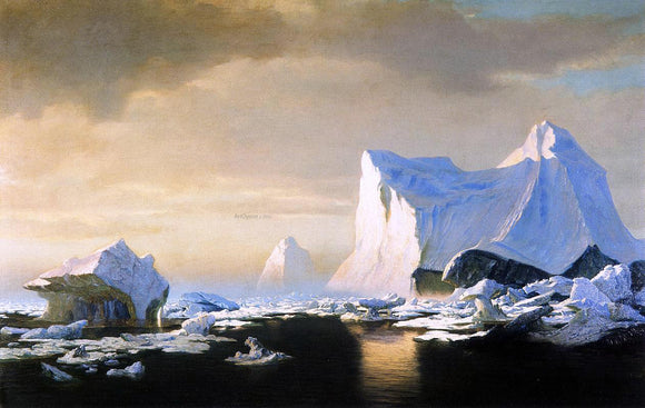  William Bradford Icebergs in the Arctic - Art Print