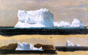  Frederic Edwin Church Icebergs, Twillingate, Newfoundland - Art Print