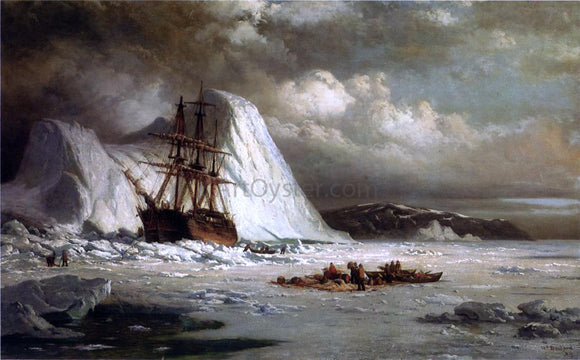  William Bradford Icebound Ship - Art Print