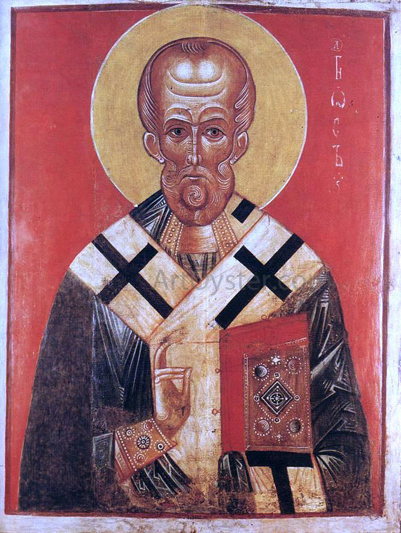  Unknown Painters Masters Icon of St Nicholas - Art Print