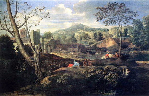  Nicolas Poussin Ideal Landscape - Art Print