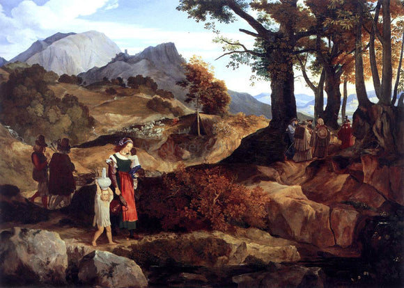  Carl Philipp Fohr Ideal Landscape near Rocca Canterana - Art Print