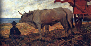  Giovanni Fattori Il carro rosso (also known as Il riposo) - Art Print