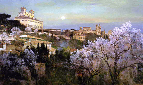  Charles Caryl Coleman Il Pincio with a View of Villa Medici - Art Print