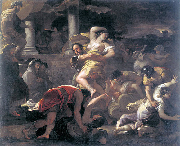  Luca Giordano Il ratto delle Sabine - Art Print