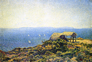  Theo Van Rysselberghe Ile du Levant, View from Cape Benat, Brittany - Art Print