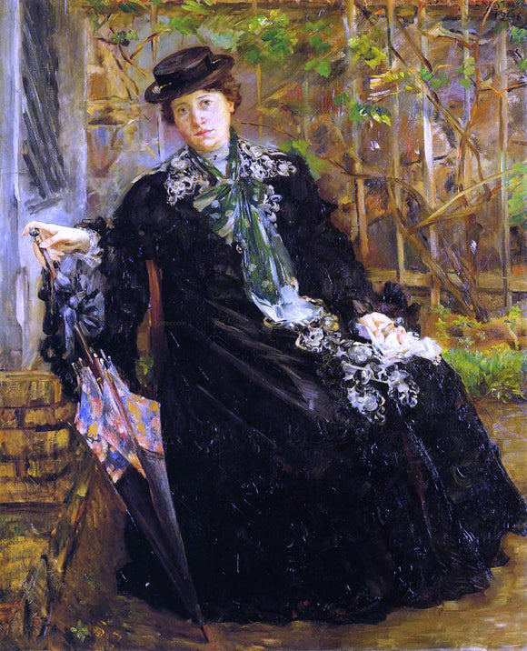  Lovis Corinth In a Black Coat - Art Print