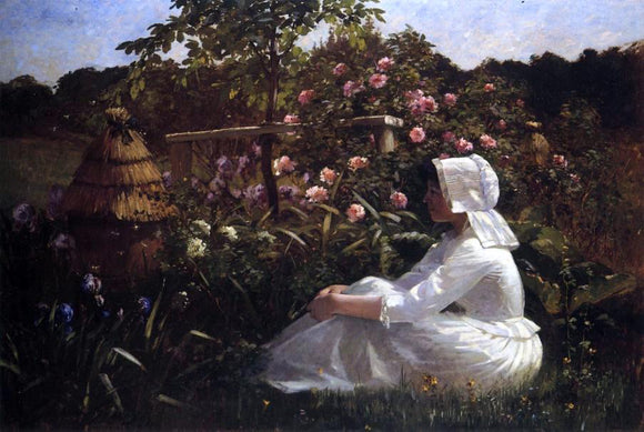  Abbott Fuller Graves In a Field of Flowers - Art Print