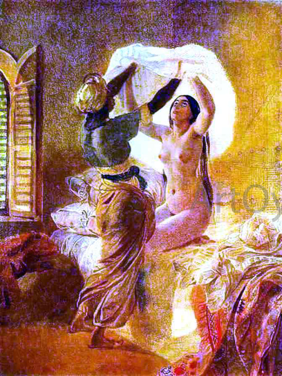  Karl Pavlovich Brulloff In a Harem - Art Print