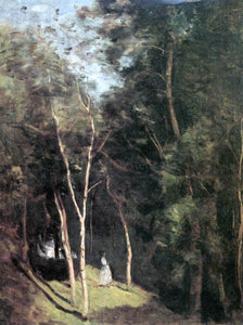  Jean-Baptiste-Camille Corot In a Park - Art Print