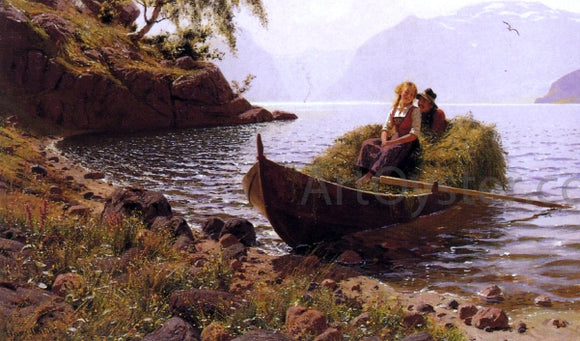  Hans Dahl In Calm Waters (also known as In Stiller Bucht) - Art Print