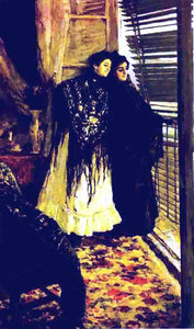  Constantin Alexeevich Korovin In Front of the Balcony: Leonora and Ampara - Art Print