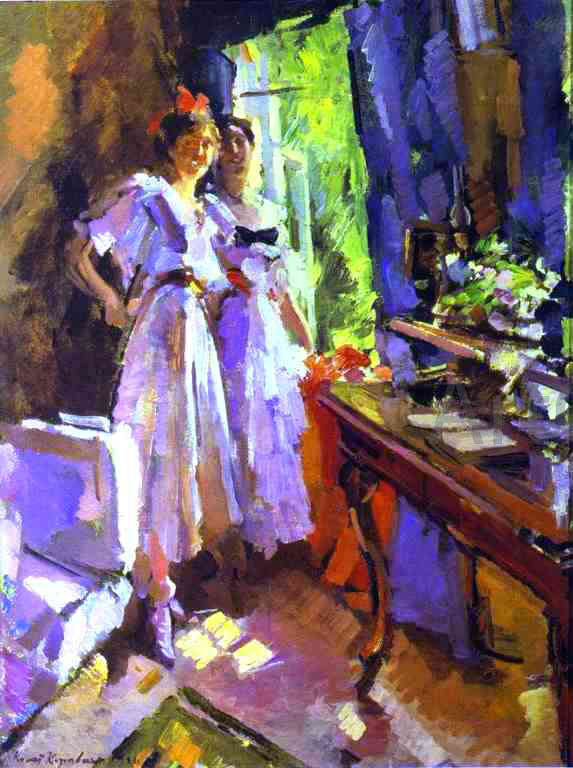  Constantin Alexeevich Korovin In Front of the Open Window - Art Print