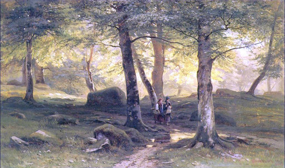  Ivan Ivanovich Shishkin In Grove - Art Print