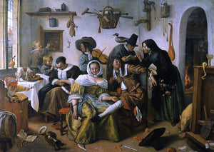  Jan Steen In Luxury Beware - Art Print