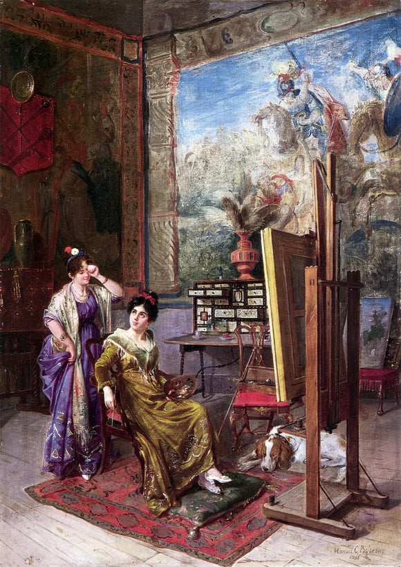  Manuel Cabral Aguado-Bejarano In the Artist's Studio - Art Print
