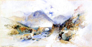  Thomas Moran In the Cajon above Troyes, Mexico - Art Print