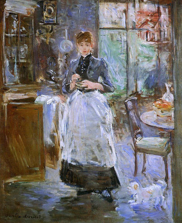  Berthe Morisot In the Dining Room - Art Print