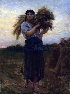  Jules-Adolphe Breton In the Fields, Evening - Art Print