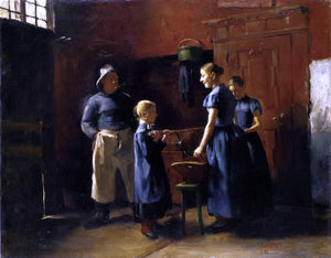  Lovis Corinth In the Fisherman's House - Art Print
