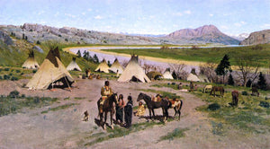  Henry F Farney In the Foothills of the Rockies - Art Print