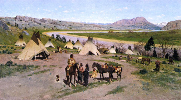  Henry F Farney In the Foothills of the Rockies - Art Print