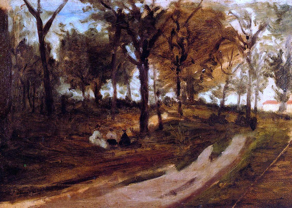  Paul Gauguin In the Forest, Saint-Cloud (sketch) - Art Print