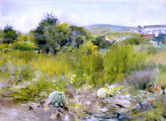  William Merritt Chase In the Garden (also known as A Squatter's Hut, Flatbush or The Old Garden) - Art Print
