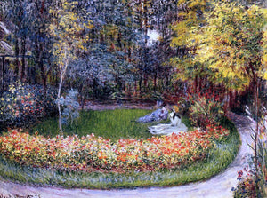  Claude Oscar Monet In the Garden - Art Print