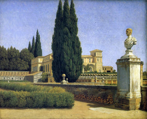  Christoffer Wilhelm Eckersberg In the Gardens of the Villa Albani - Art Print