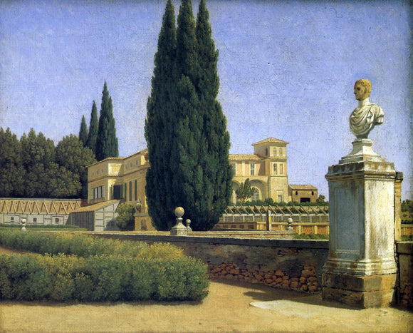  Christoffer Wilhelm Eckersberg In the Gardens of the Villa Albani - Art Print