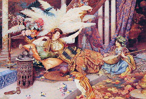  Guiseppe Signorini In the Harem - Art Print