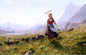  Hans Dahl In the Mountains - Art Print