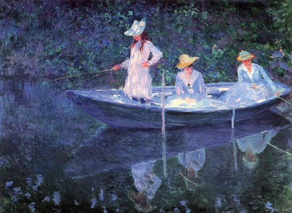  Claude Oscar Monet In the 'Norvegienne' - Art Print