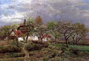  Heinrich Hartung In The Orchard - Art Print