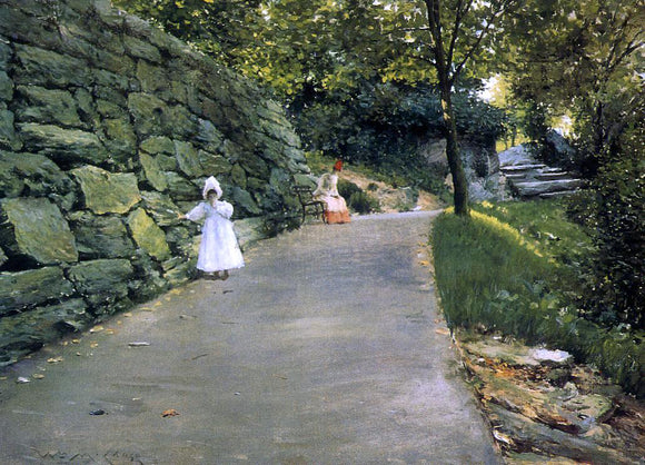  William Merritt Chase In the Park - a By-Path - Art Print