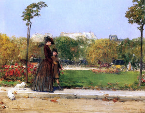  William Merritt Chase In the Park, Paris (also known as Dans le Parc, Paris) - Art Print