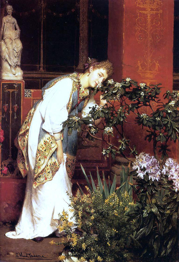  Sir Lawrence Alma-Tadema In the Peristyle - Art Print