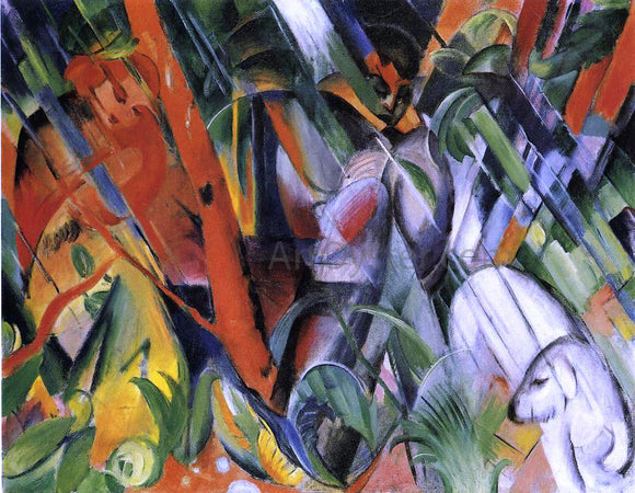  Franz Marc In the Rain - Art Print